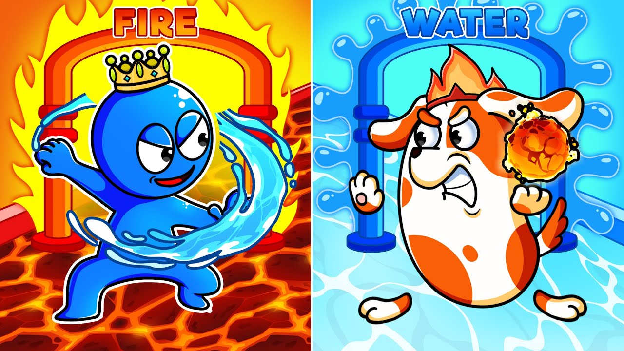 NEW ANIMATION | Ice VS Fire Battle!! | Rainbow Friends Episodes | Doo Patroo