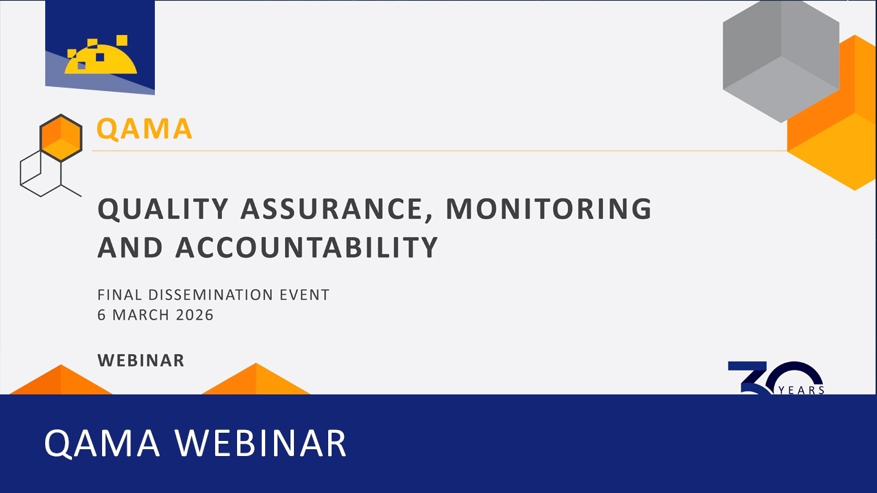 Quality Assurance, Monitoring and Accountability. Final Dissemination Event