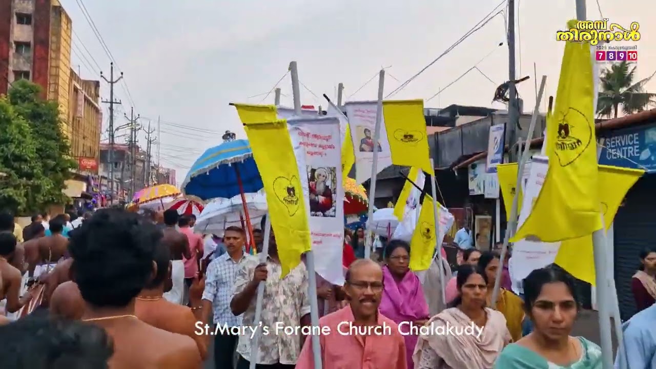 തിരുനാൾ പ്രദക്ഷിണം | St.Mary's Forane Church Chalakudy | Highlight Video