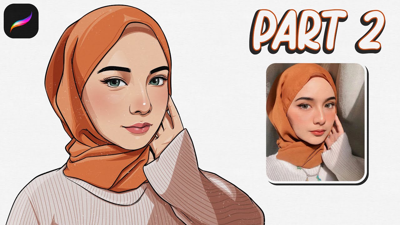 Cara Membuat Kartun Wajah Di Procreate Untuk Pemula | PART 2