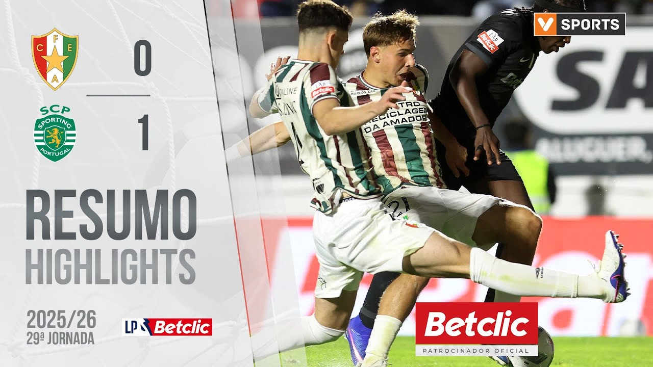 Resumo: Estrela Amadora 0-1 Sporting (Liga 25/26 #29)