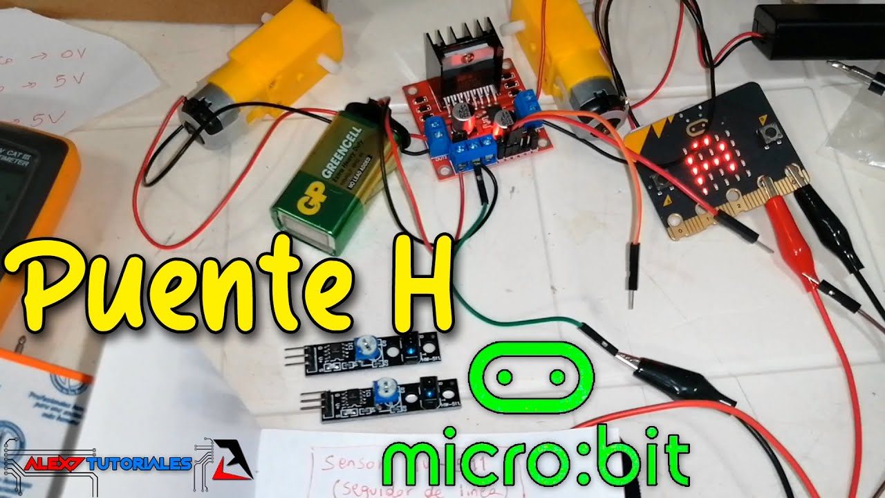 Puente H L298N - Carro Seguidor de Línea con Micro:bit - PARTE 3 ⚡