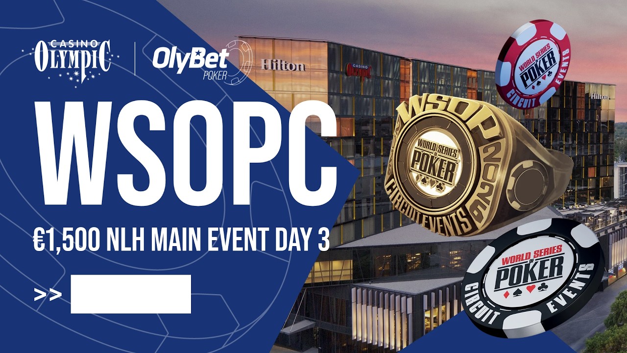 &euro;1,500 NLH Main Event Day 3 | WSOP Circuit Tallinn 2026