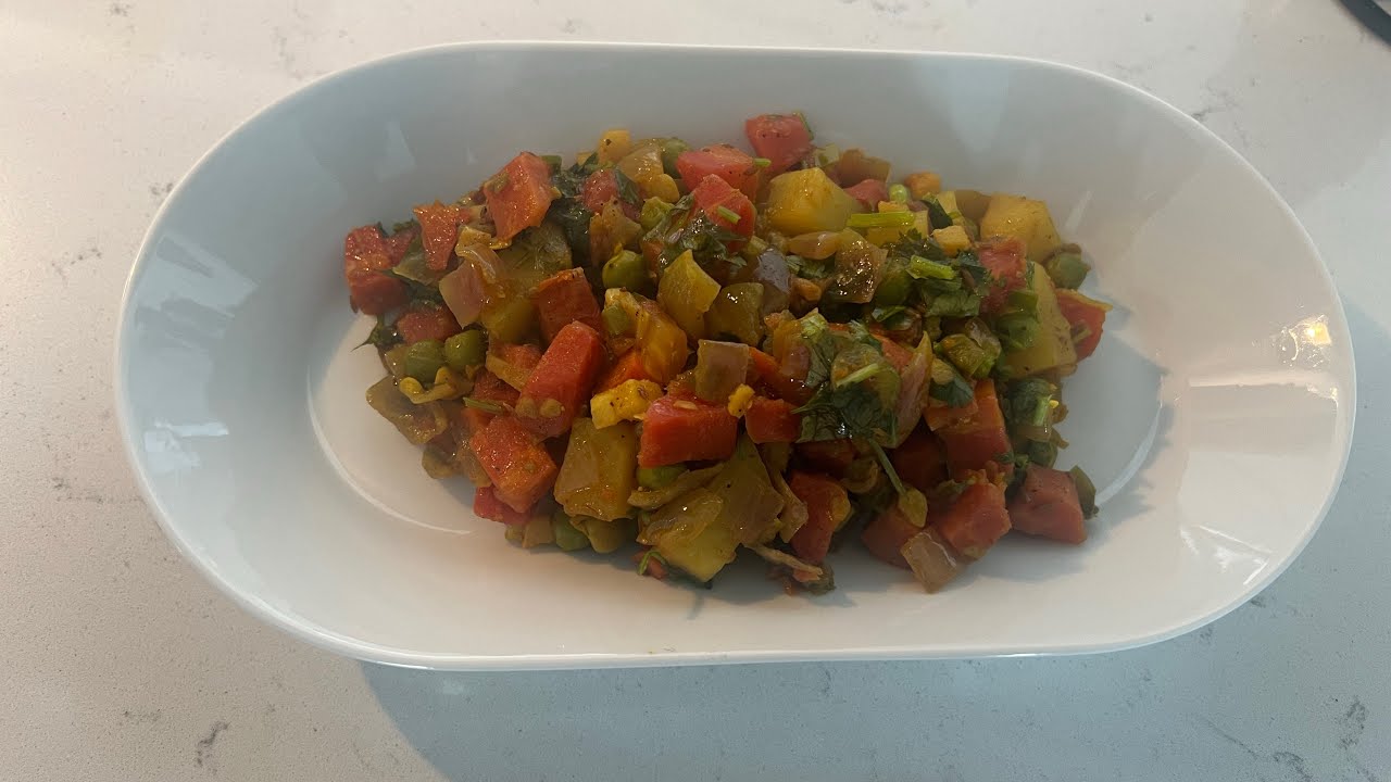 Gajar Aloo Matar recipe 