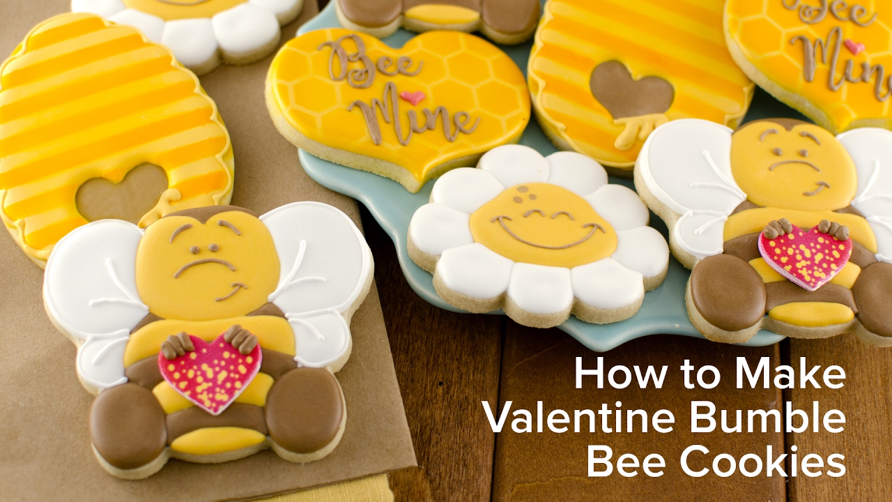 How to Make Valentine Bumble Bee Cookies