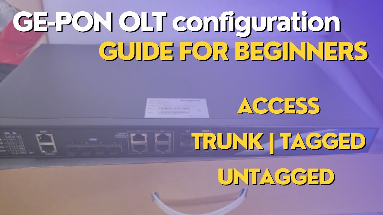 RicherLink OLT Configuration | VLAN Setup for ISP network | #olt #ftth