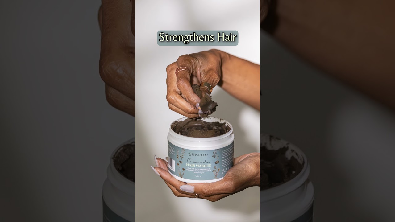 Cocoveda Hair Masque is infused with 5 essential Ayurvedic hair strengthening herbs!