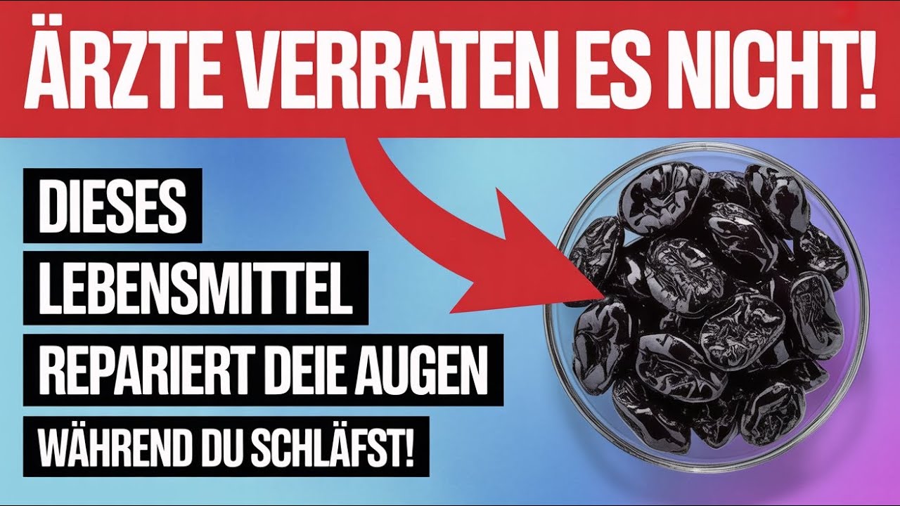 Senioren: Diese 3 Lebensmittel vor dem Schlafengehen essen – für klare Augen am Morgen!