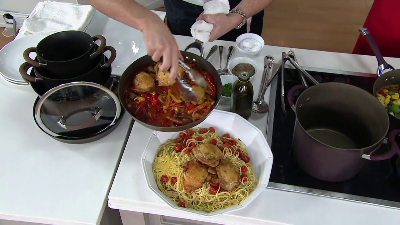 Circulon Symmetry 8-Pc Stacking Hard-Anodized Cookware Set on QVC