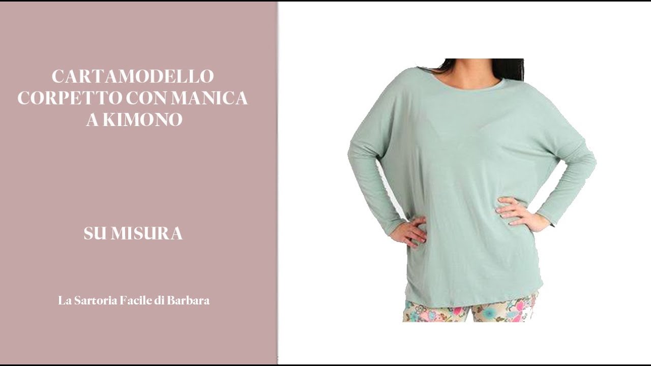 39 CARTAMODELLO CORPETTO CON MANICA A KIMONO