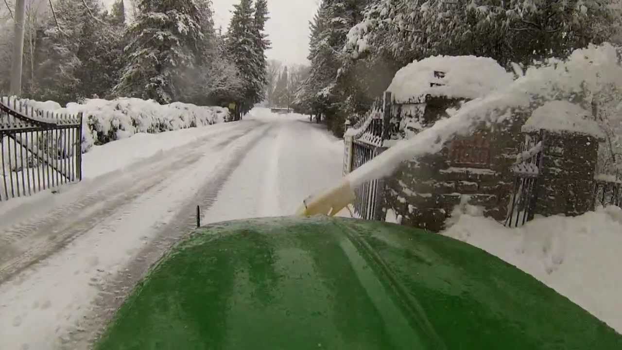Another huge dump of snow .......Blower and new plow action
