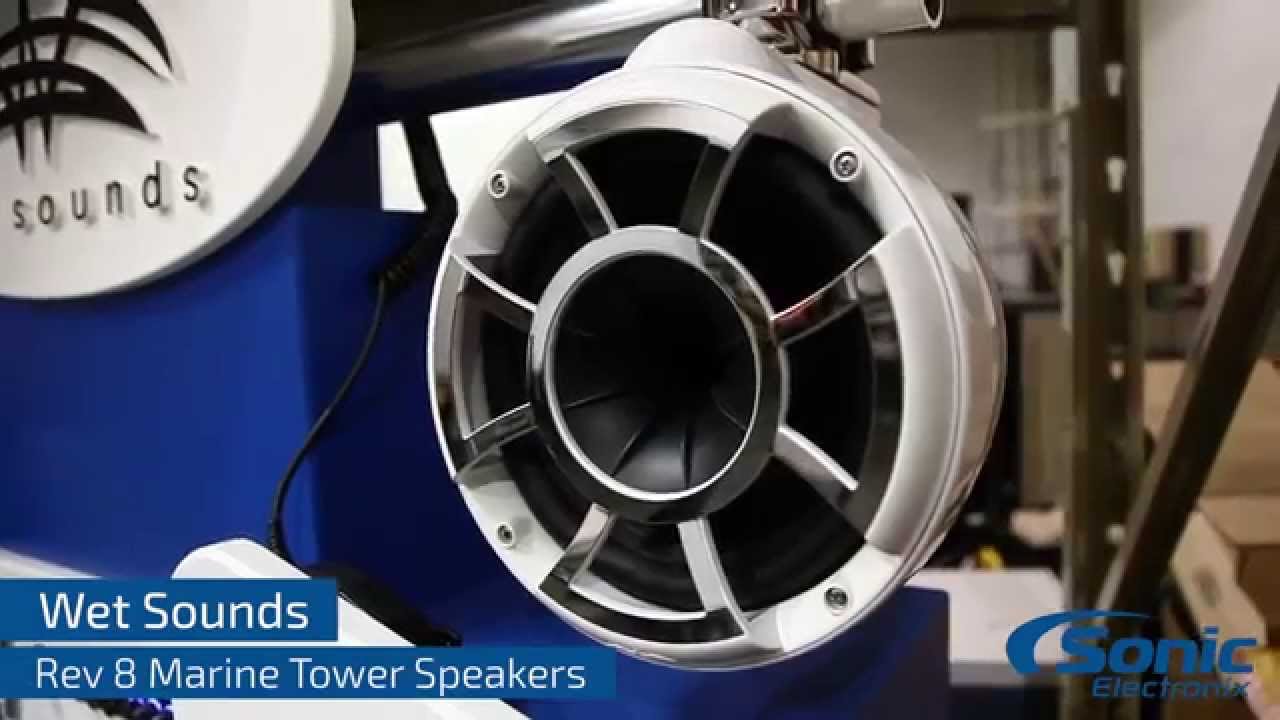 Wet Sounds Rev 8 Marine Tower Speakers