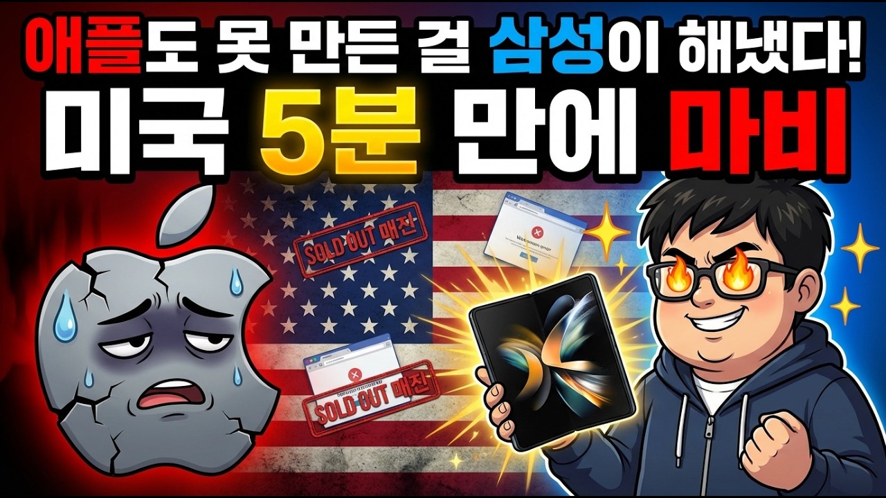 애플도 못 만든 걸 삼성이 해냈다! 미국 5분 만에 마비