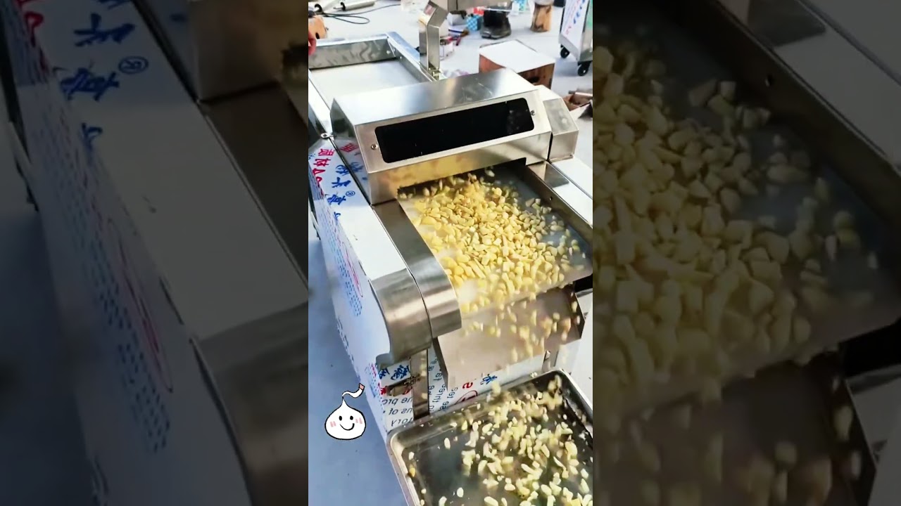 Commercial Garlic Cutter｜Fast & Uniform Slicing or Mincing#GarlicProcessingMachine#shortsvideo