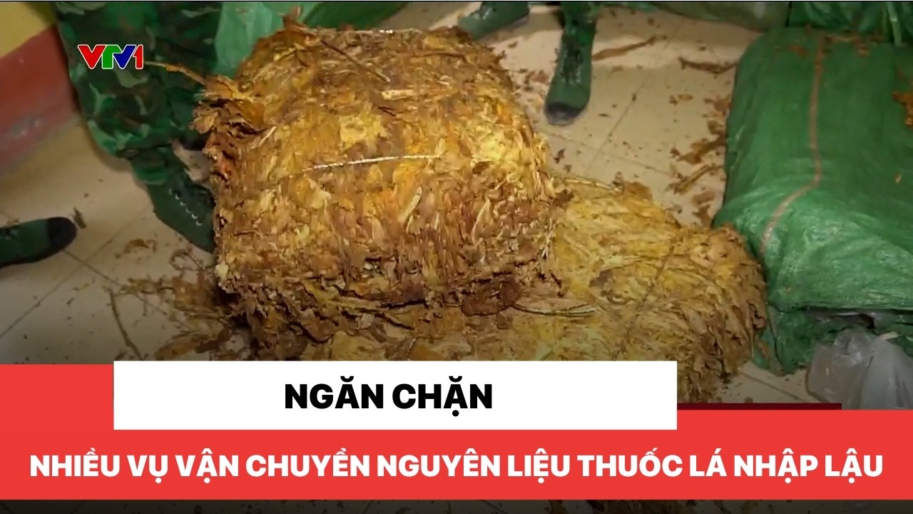 Ngăn chặn nhiều vụ vận chuyển nguyên liệu thuốc lá nhập lậu
