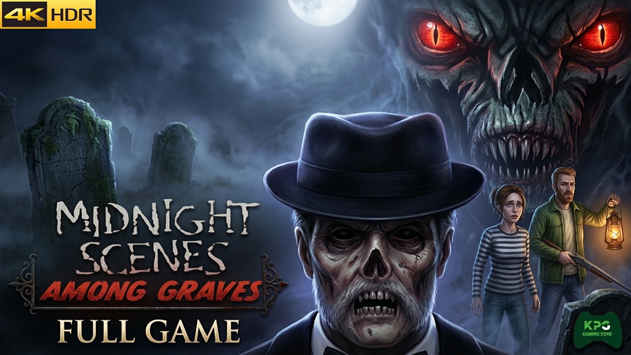 Midnight Scenes: Among Graves - Full Gameplay Walkthrough 4K 2160p 60FPS Ultra HD
