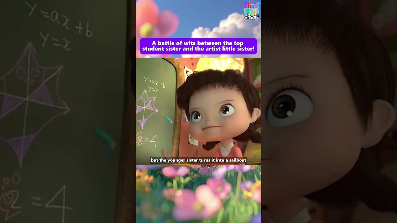 Top student sis vs. artist sis in a clever showdown! l #animation #cartoon #anime