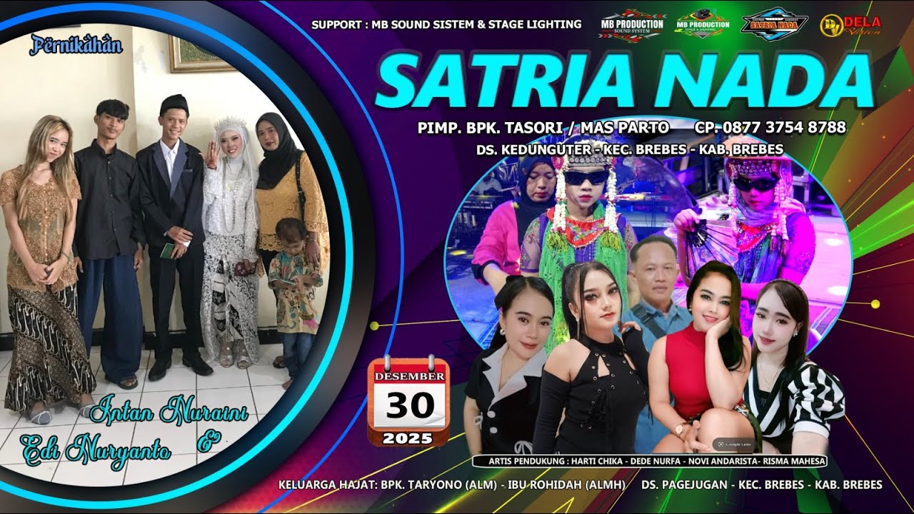 LIVE  ORGAN DANGDUT SATRIA NADA // LIVE DS. PAGEJUGAN - BREBES   SELASA, 30 DES 2025 SIANG