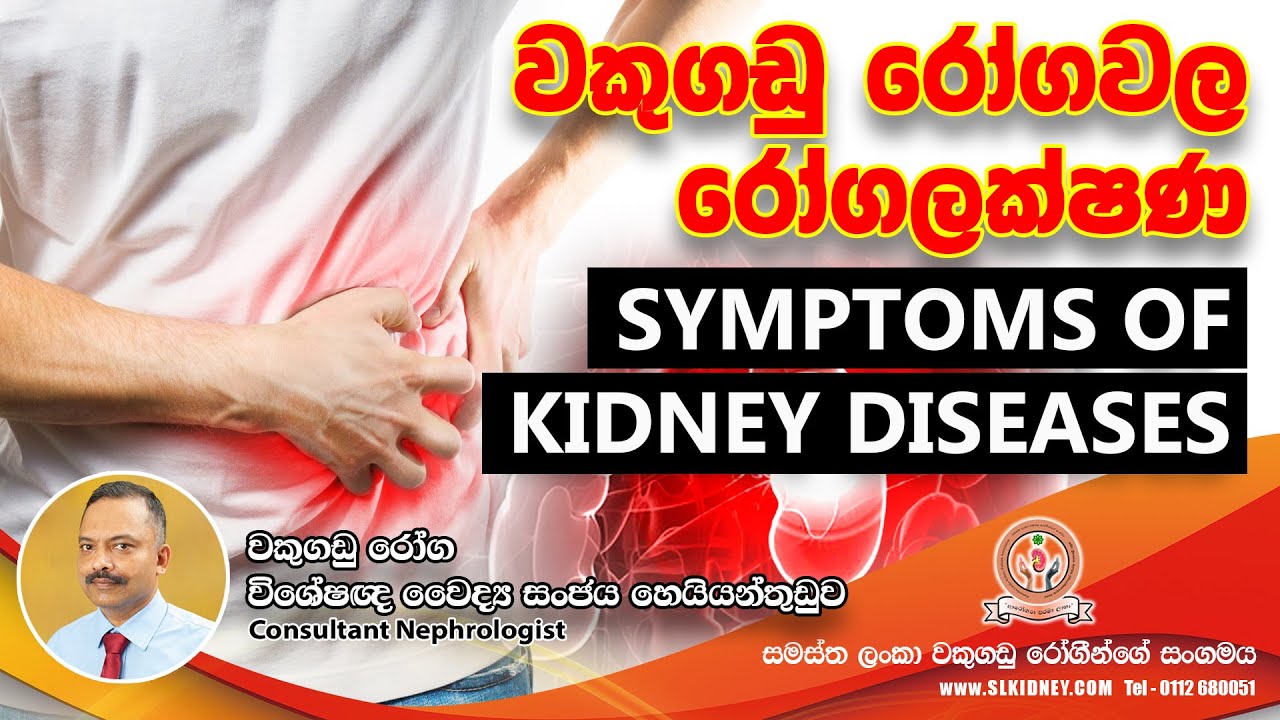 වකුගඩු රෝගවල රෝගලක්ෂණ - Symptoms of Kidney Diseases