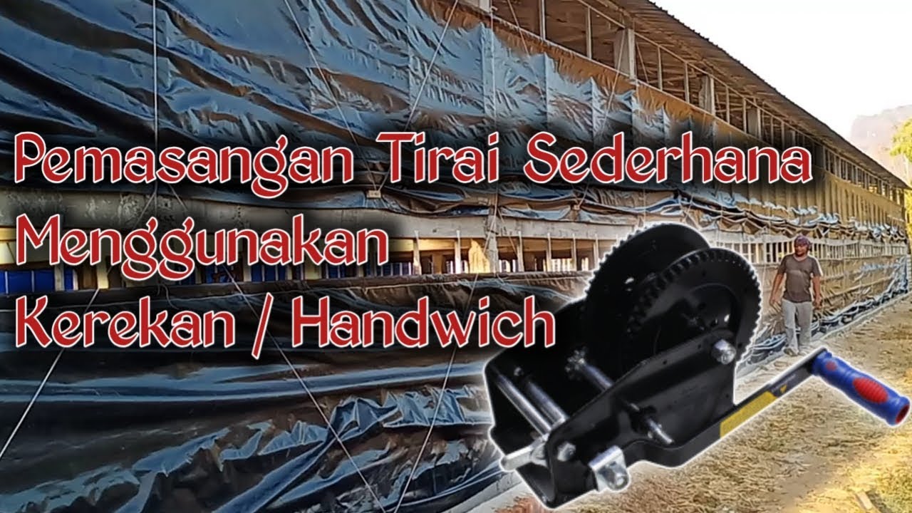 #023 Memasang Tirai Sederhana Menggunakan Kerekan / Handwinch