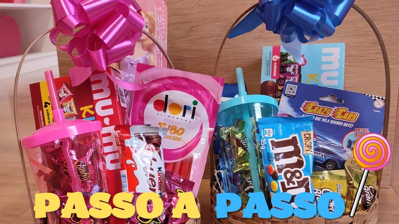 CESTAS DE DIA DAS CRIANÇAS 🌈💕✨🍩