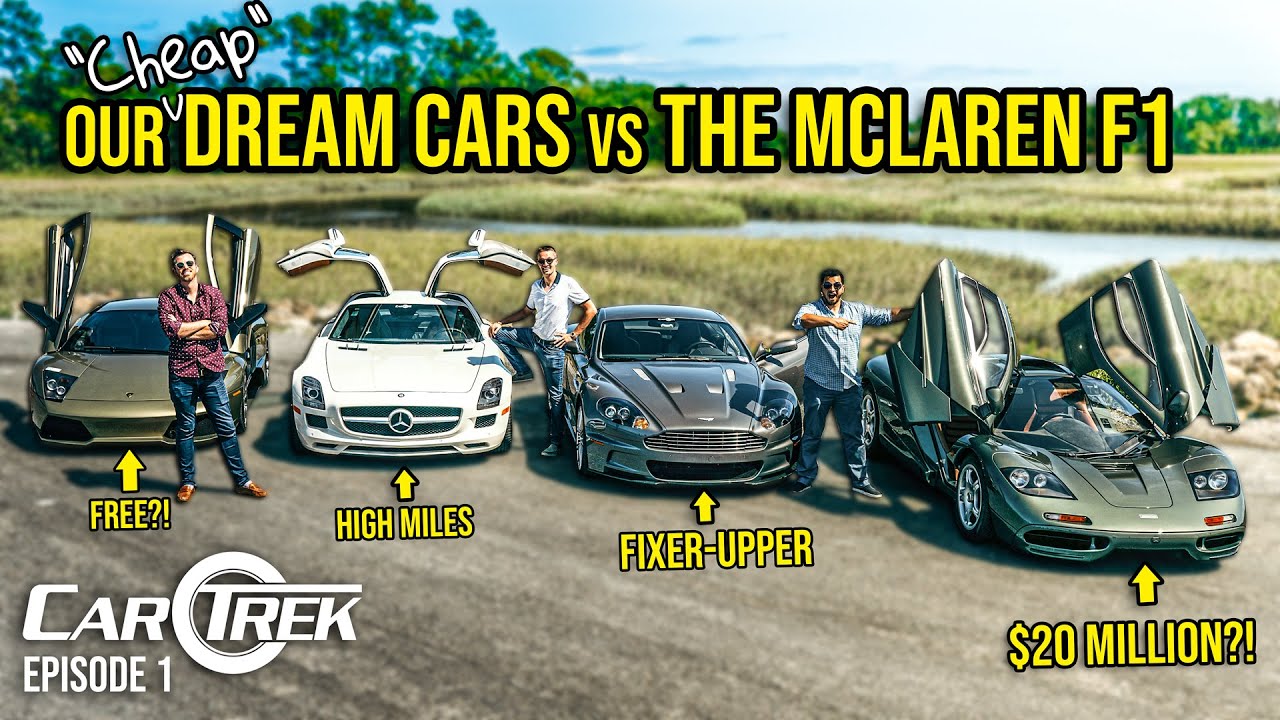 McLaren F1 против наших «дешевых» автомобилей мечты (Lambo LP640, SLS AMG, Aston Martin DBS) | Ca...