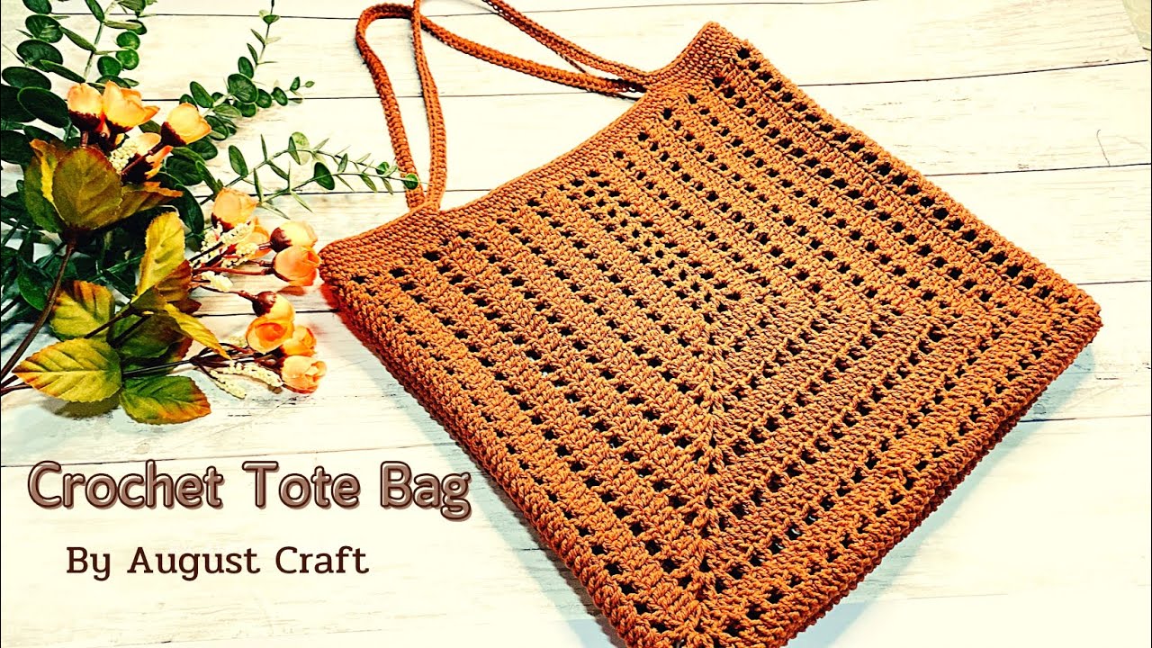 🧶🧶 Super Easy Crochet Tote Bag for Beginners | Crochet Bag Tutorial