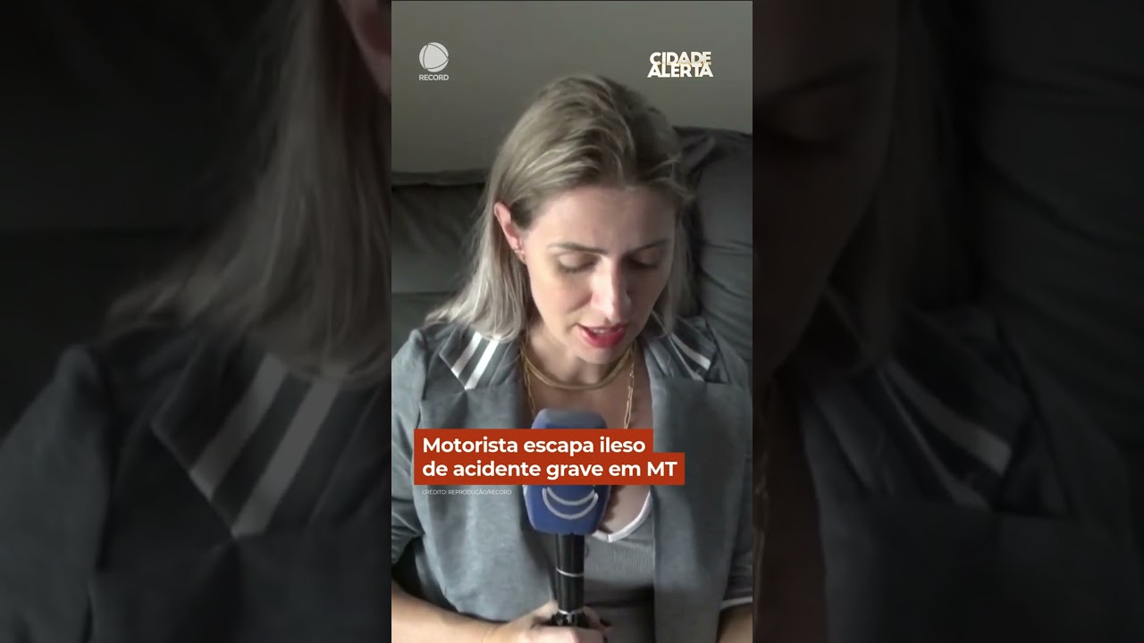 Motorista escapa ileso de acidente grave em MT #Shorts #CidadeAlerta