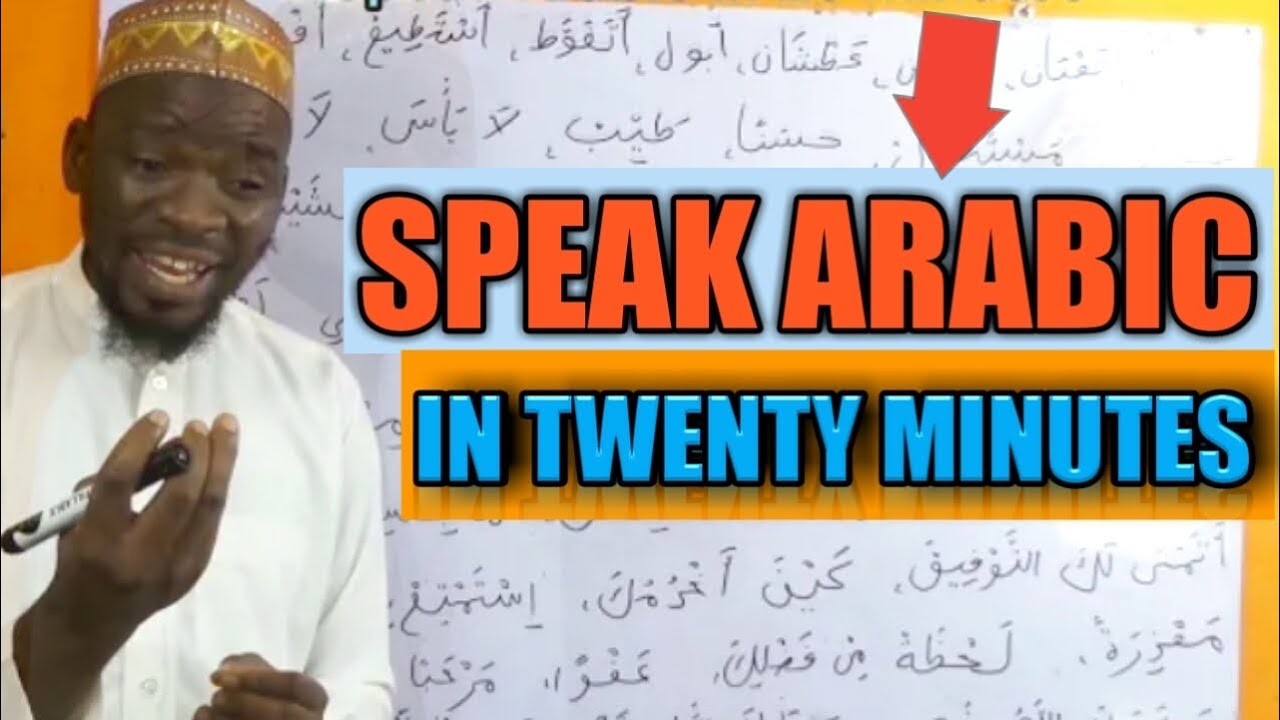 SPEAK ARABIC IN 20 MINUTES/ Learn Arabic Phrases/ Arabic for Beginners
