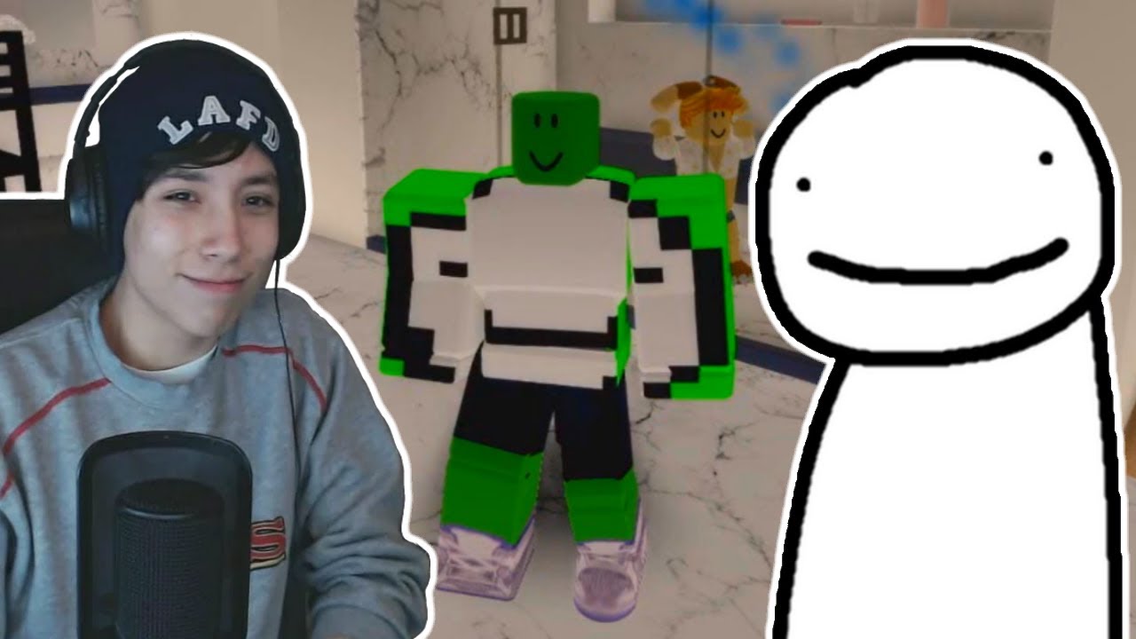 Dream plays Roblox for the FIRST TIME! (w/ Quackity)