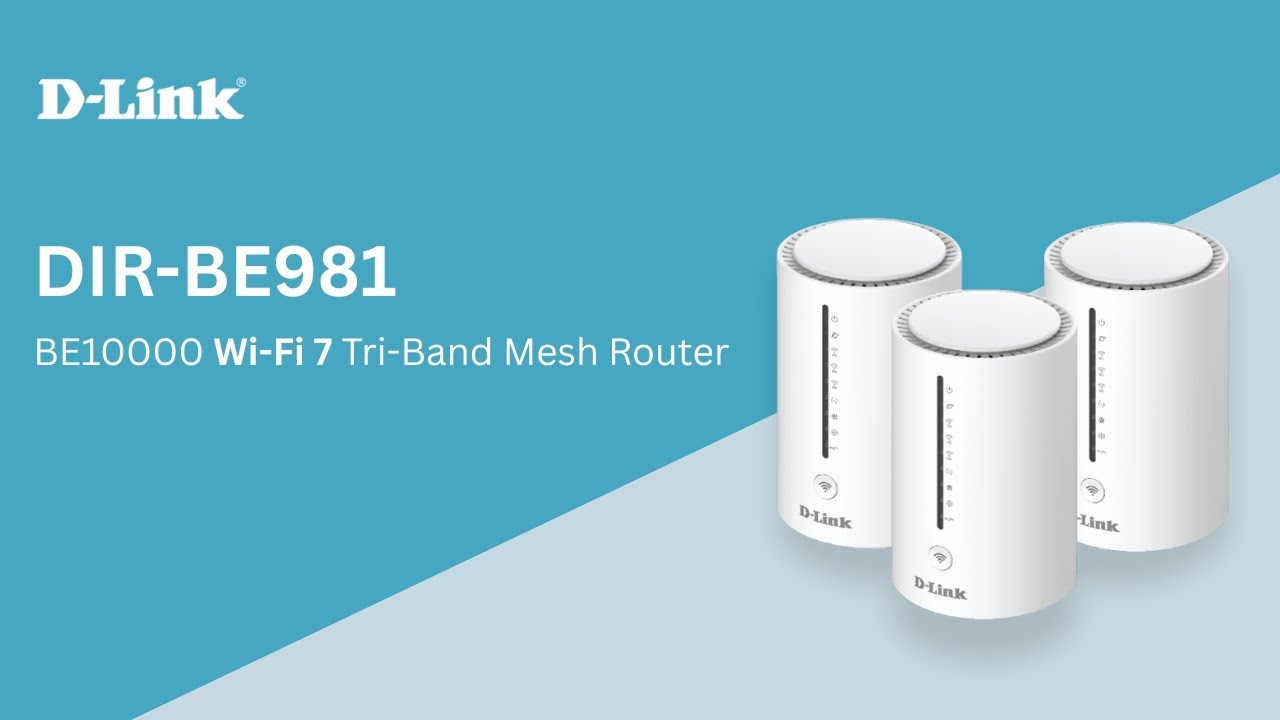 Wi-Fi 7 | BE10000 Tri-Band Mesh Router | DIR-BE981
