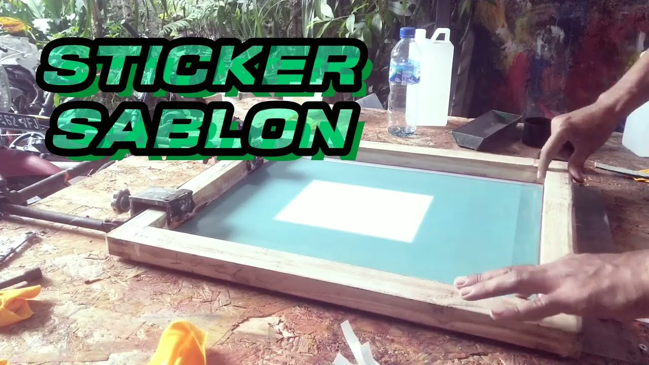 Sablon Sticker 3 warna | stickers manual print (how to screenprint)