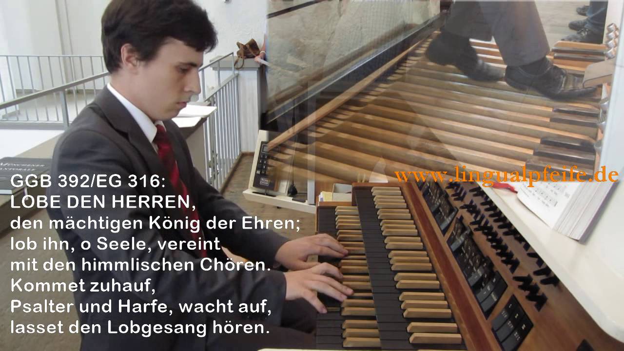 GGB 392/EG 316: Lobe den Herren / Praise to the Lord (mit Text!)