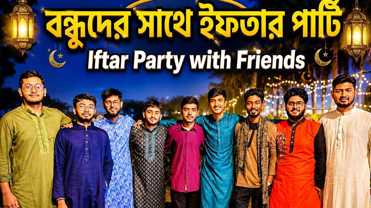বন্ধুদের সাথে ইফতার পার্টি।Iftar party with friends 2026|Shakib Al Hasan #IftarParty #Romjan_Mobarak