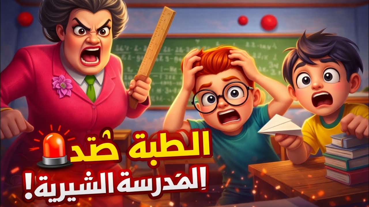 🚨الطلبة ضد المدرسة الشريرة! معركة مجنونة داخل الفصل 😱