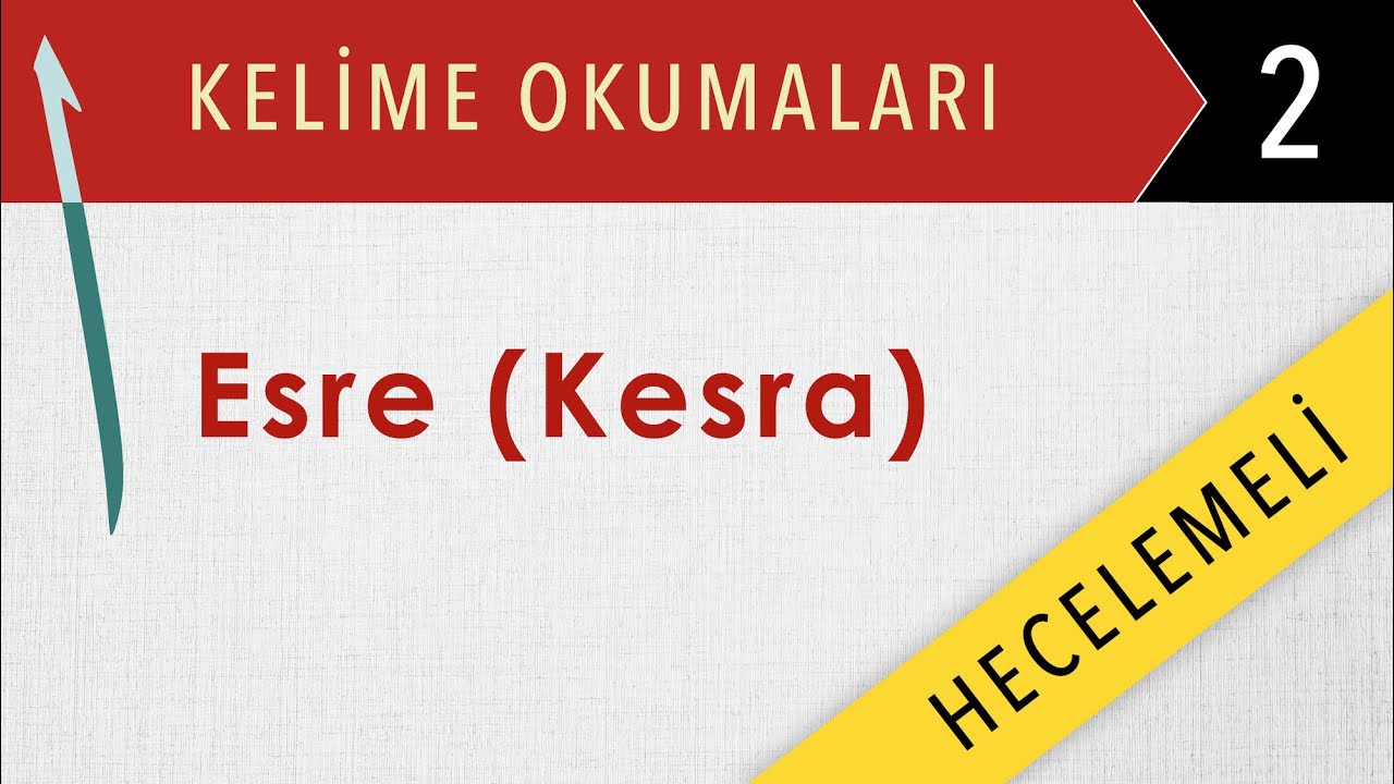 Alıştırmalar 02 - Hecelemeli Kelime Okumaları - Esre (Kesra) - Elif-Be Dersleri - Mehmet Emin Yiğit