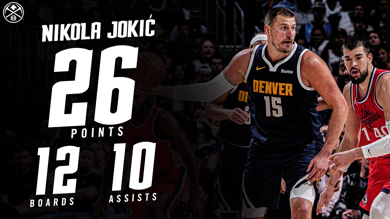 Nikola Jokić Game Highlights vs. LA Clippers 📺 Round 1 Game 2 | 2025 NBA Playoffs