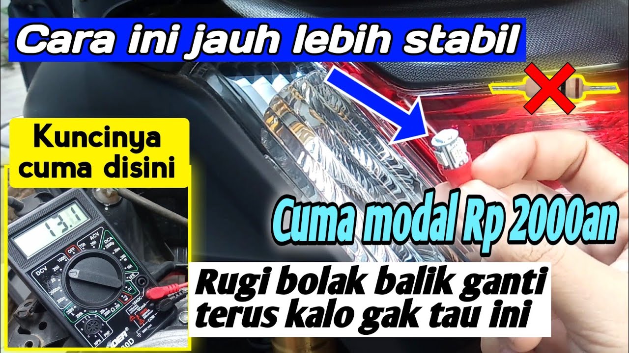 Trik agar lampu led motor awet, lampu led motor cepat putus/mati? ini solusinya 👆dijamin super awet