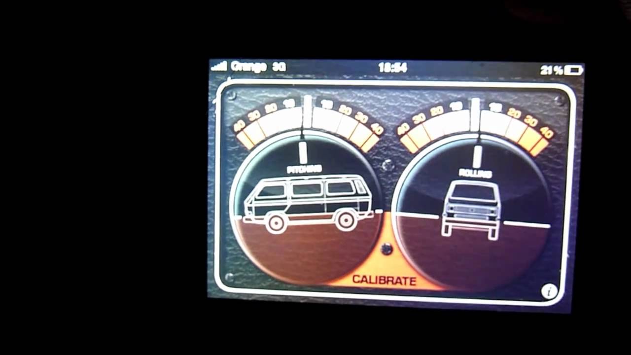 Campervanculture.com VW T3 & Vanagon leveling APP