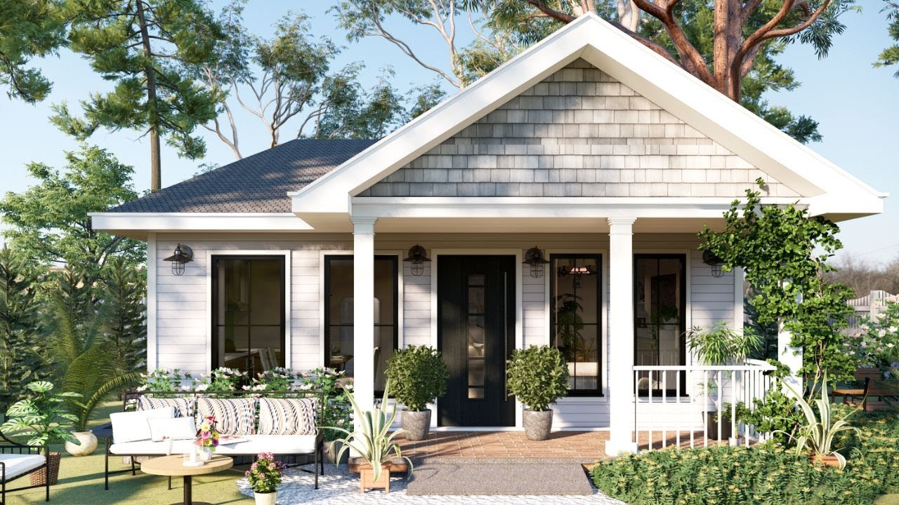 7.5 x8m (640sqft) ABSOLUTELY BEAUTIFUL Small House With 2 Bedrooms