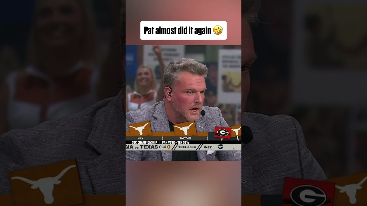 Pat McAfee picked Georgia (+125) in the best way 🤣