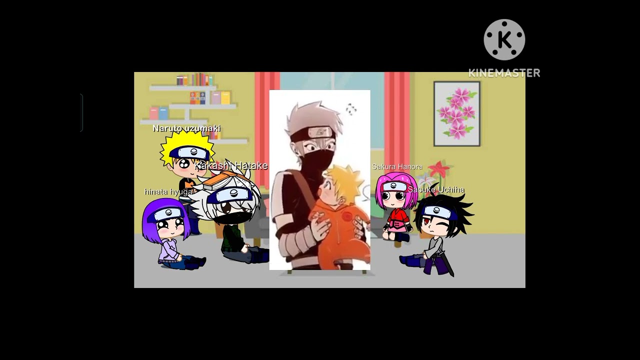 team 7 + hinata react to some/first video gacha club video #gachalife