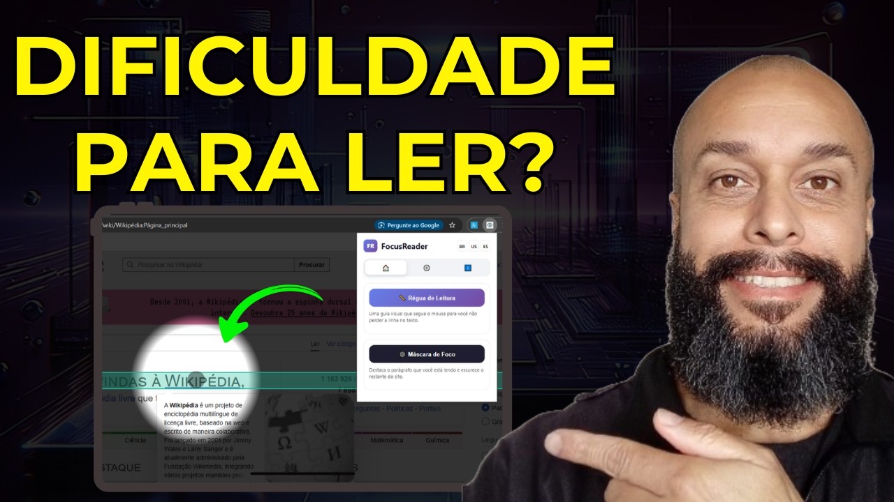 Ferramenta que facilita leitura para TDAH, Dislexia e Autismo (sem programar)