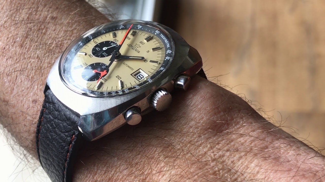 Vintage Lemania Cal 1341 Chronograph - available on www.chrono-scope.ch
