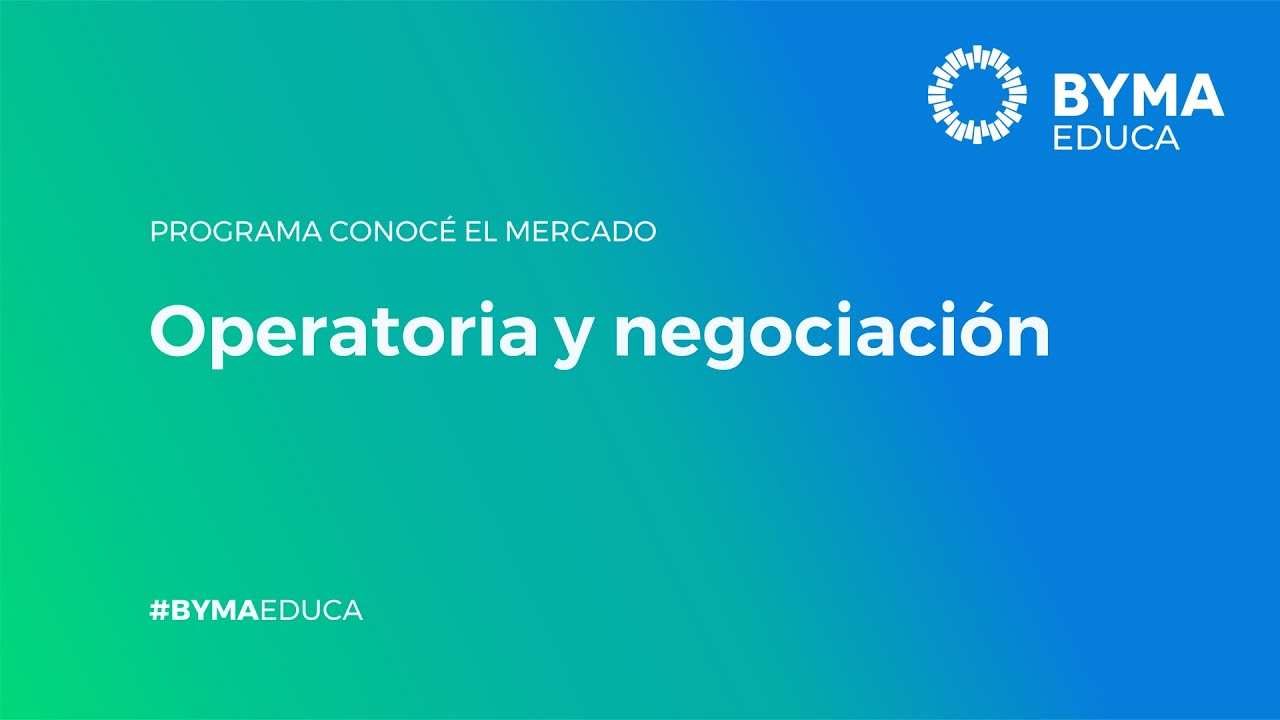 TALLER 7 - Operatoria y negociación