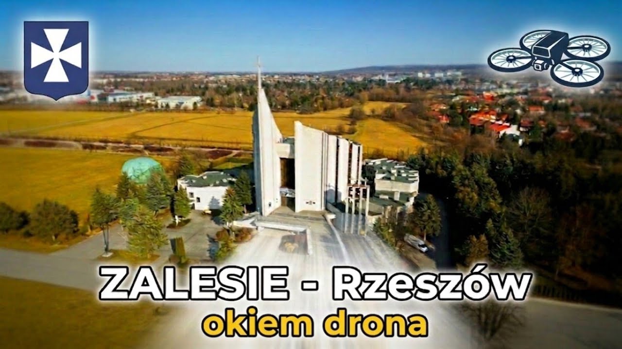 #Rzeszów с Дрона - Район ZALESIE - От кампуса UR до Собора и Папского Парка | 4K 2026