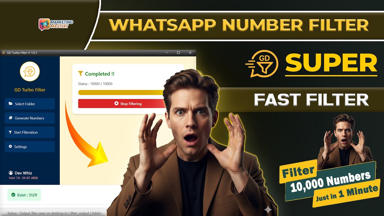 whatsapp number filter software | whatsapp active number checker | whatsapp number filter
