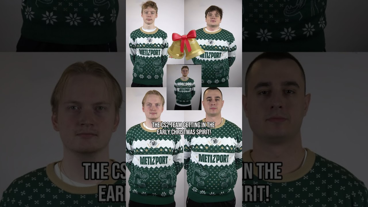 Our CS2 team in style with our limited edition Christmas jumper