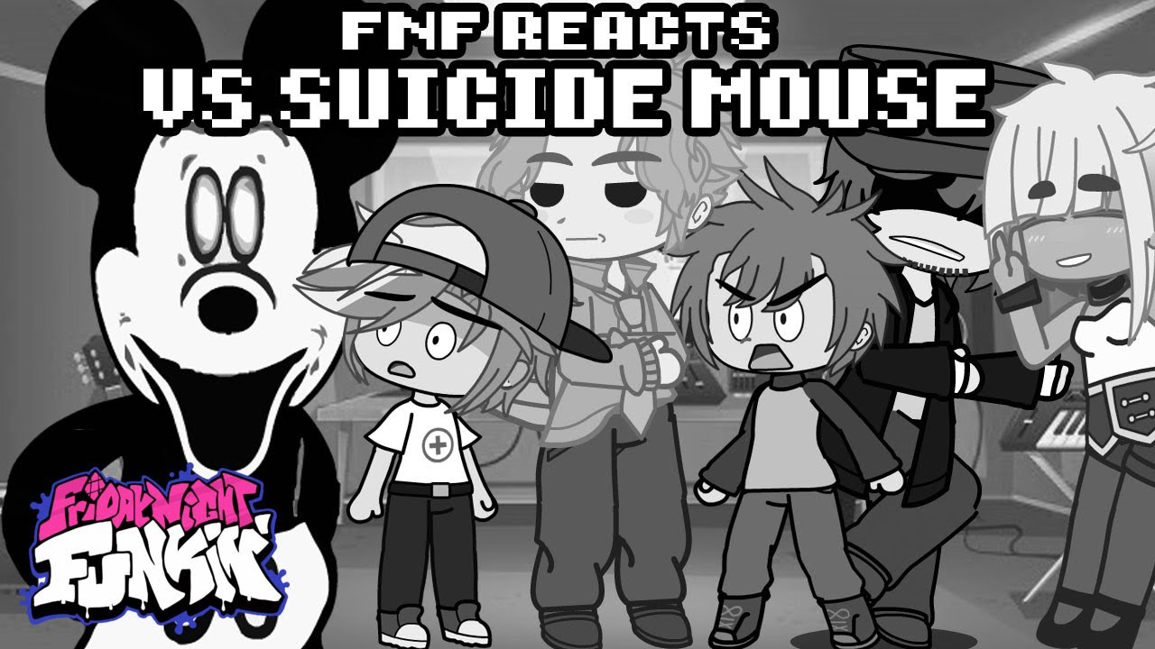Friday Night Funkin' reacts to Mickey Mouse (FNF Mod) | xKochanx | FNF reacts | GACHA