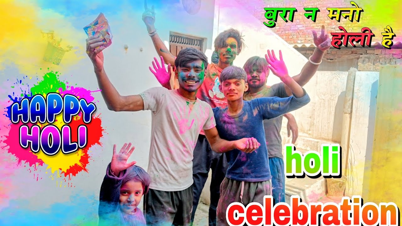 Holi celebration with friends 🥳🤩🥳 || krish Dhanoura || vlog 🥳 #trending #holicelebration #holi2026 